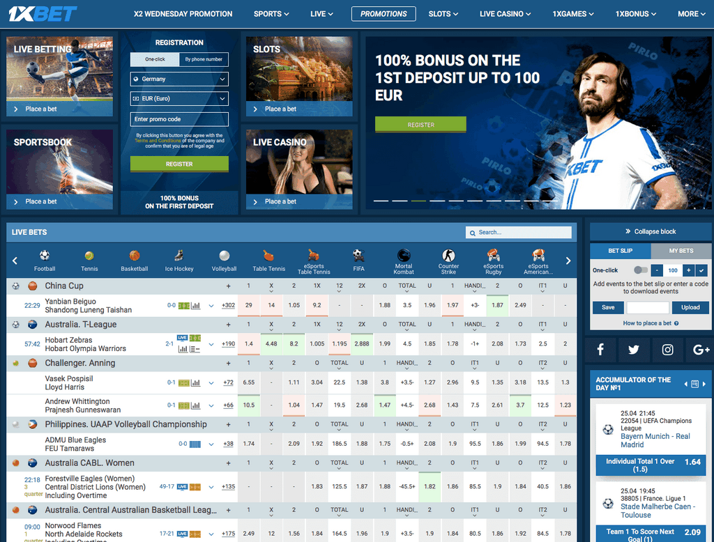 1xBet Football Betting - Use Your Grass